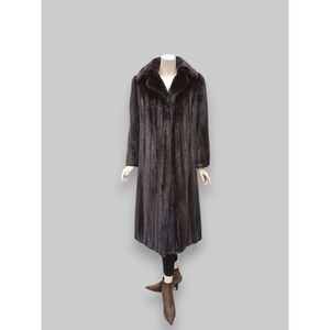 Vintage Ranch Mink Coat (Brown) -Medium